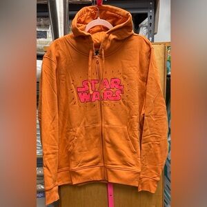Star Wars men’s size XXL full zipper front hoodie burnt orange $45 new